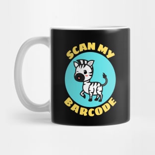 Scan My Barcode | Zebra Pun Mug